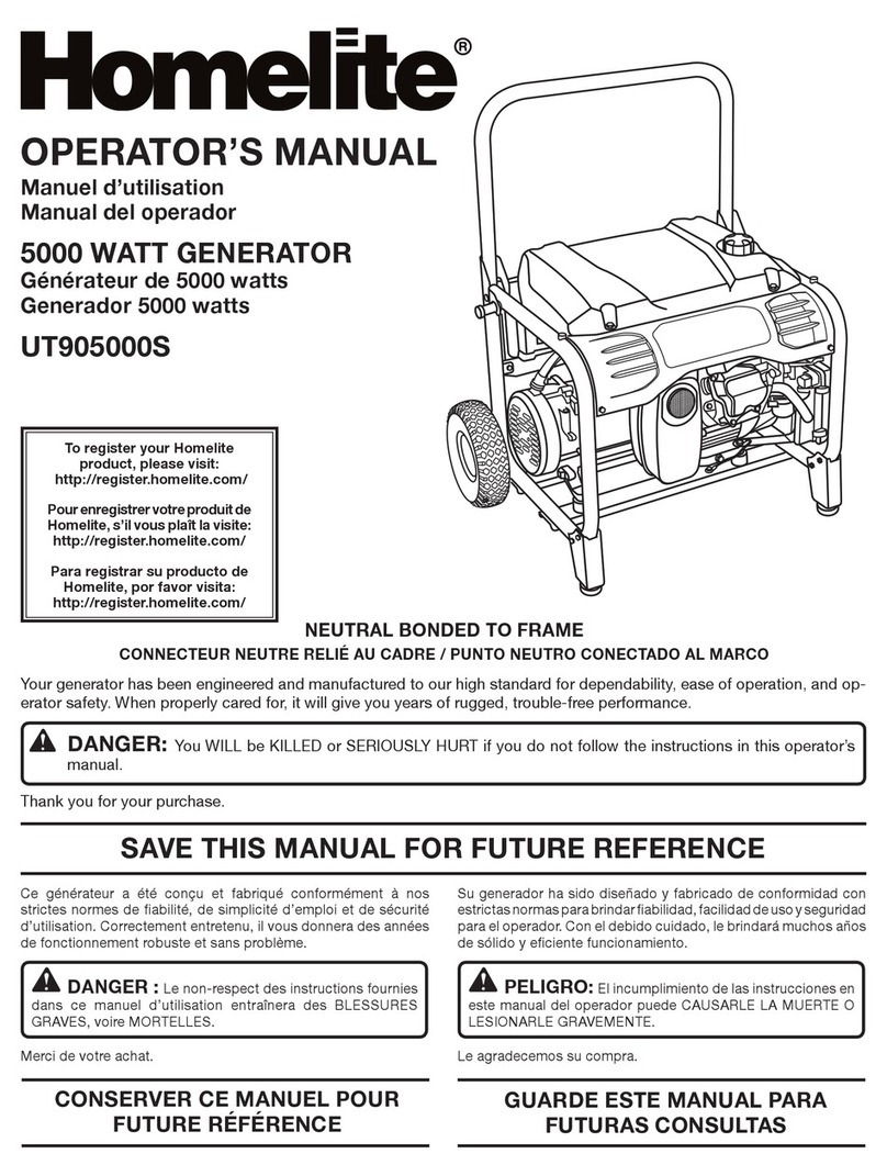 Homelite UT905000S User manual