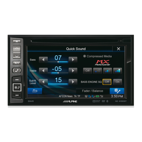 Alpine INE-W990BT User manual