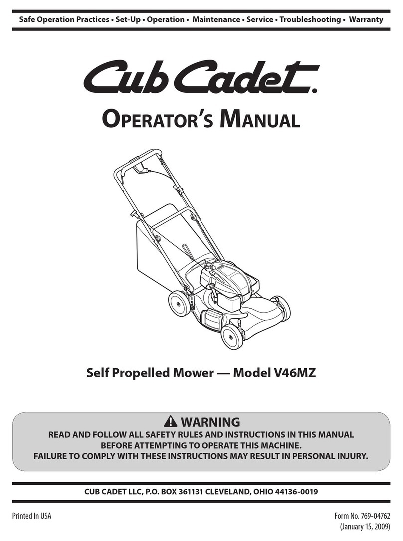 Cub Cadet V46MZ User manual