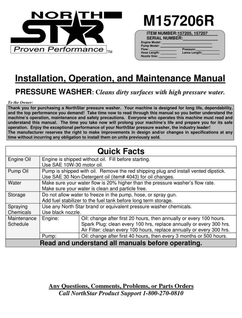 North Star M157206R Installation, operation and maintenance manual North Star M157206R Installation, operation and maintenance manual