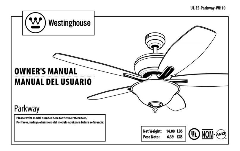Westinghouse UL-ES-Parkway-WH10 owner's manual