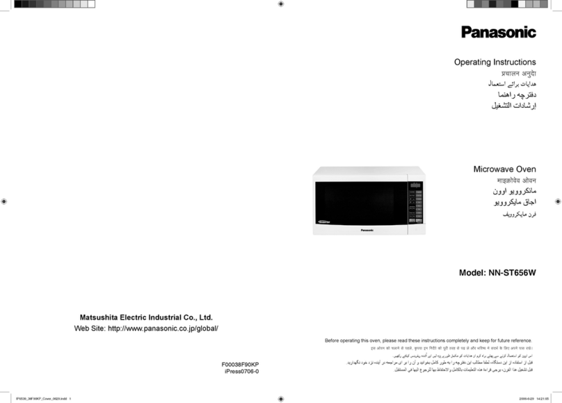 Panasonic NN-ST656W operating instructions