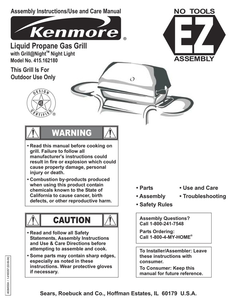 Kenmore 415.162180 use and care manual