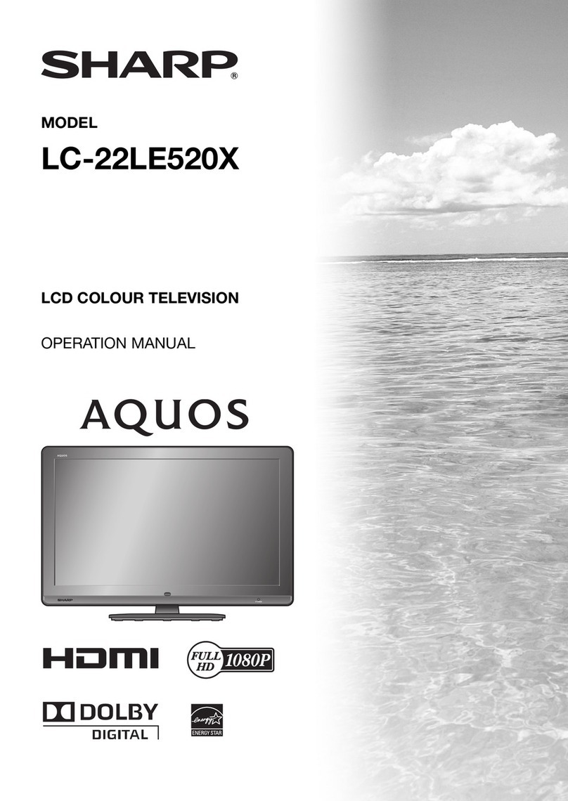 Sharp Aquos LC-22LE520X User manual Sharp Aquos LC-22LE520X User manual