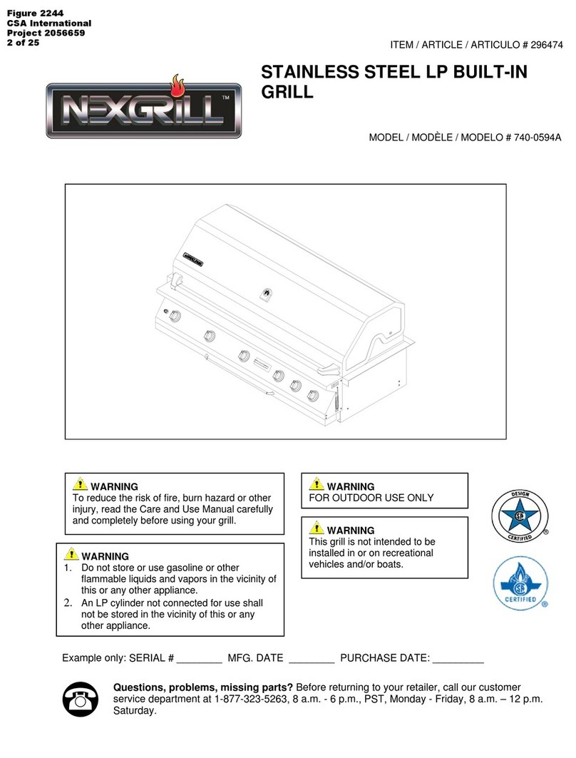 Nexgrill 740-0594A Instructions for use