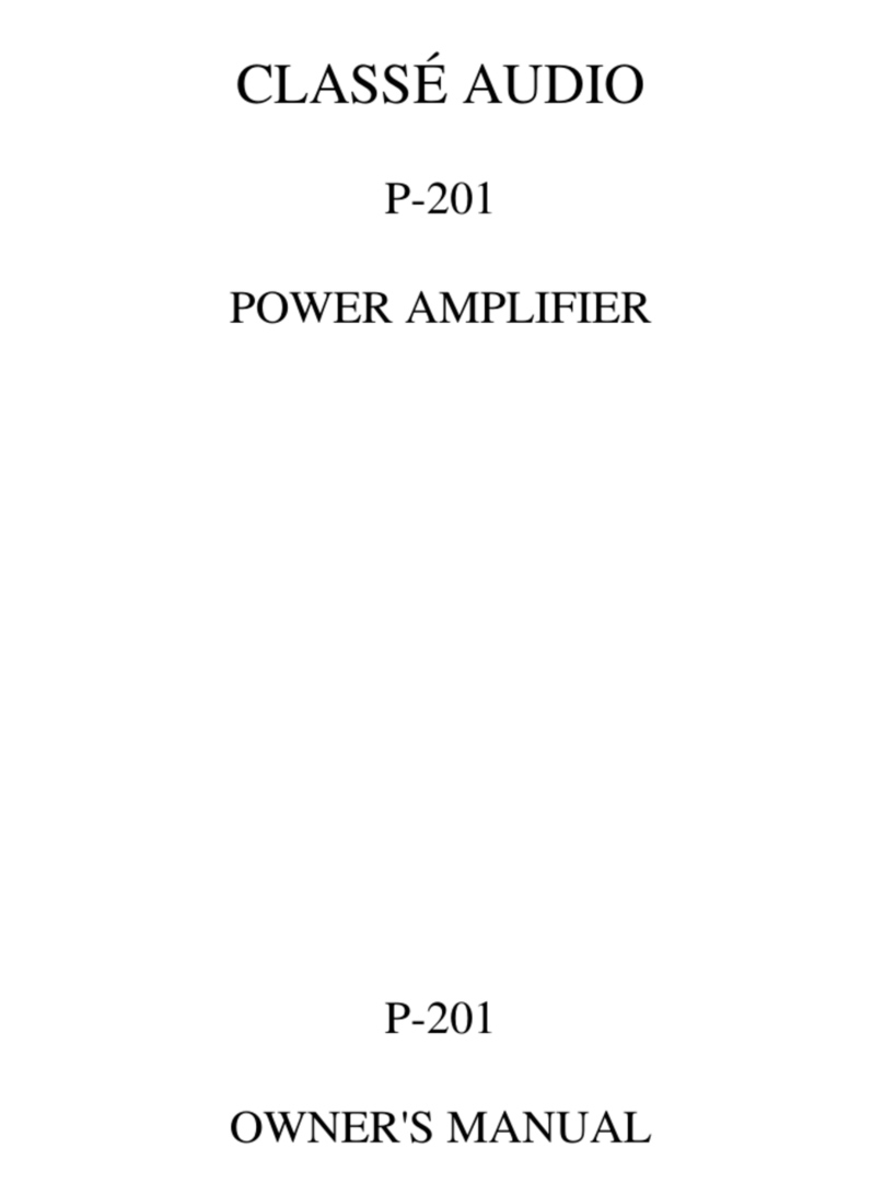 Classe Audio P-201 User manual