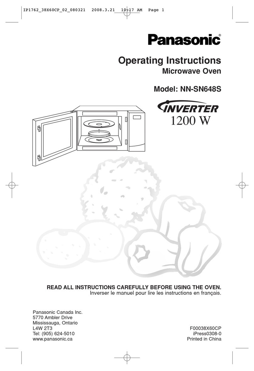 Panasonic NN-SN648S User manual