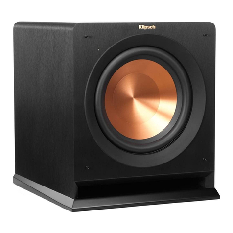 Klipsch R-110SW user manual