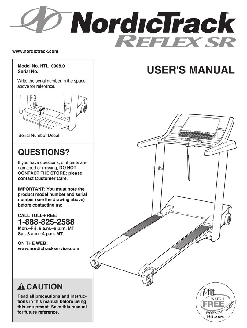 NordicTrack REFLEX SR User manual