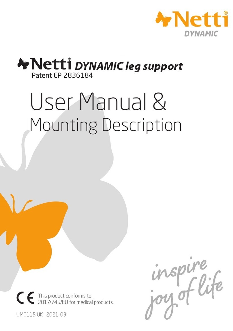 Netti DYNAMIC foot support Dual 100N User manual Netti DYNAMIC foot support Dual 100N User manual