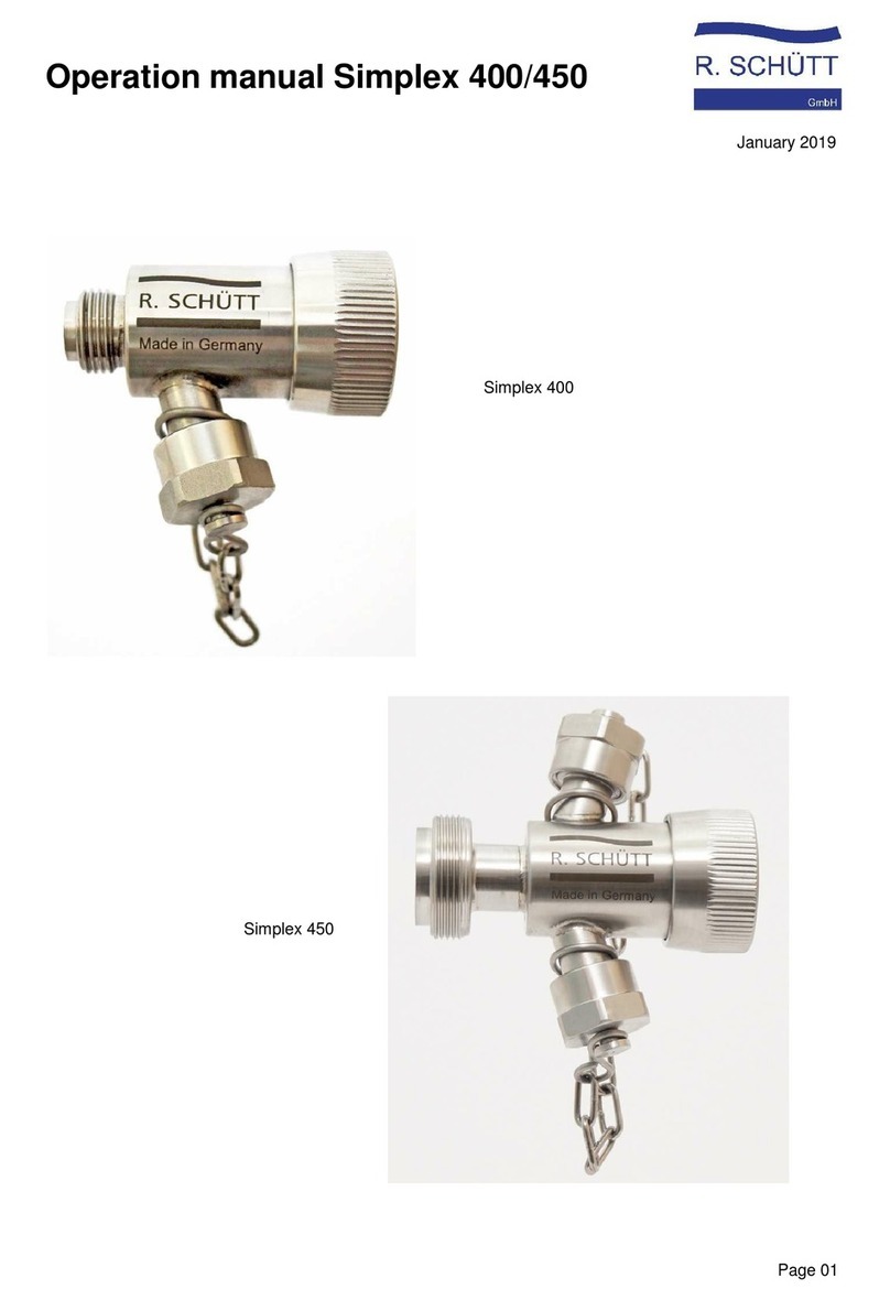 R. Schütt Simplex 400 Operation manual