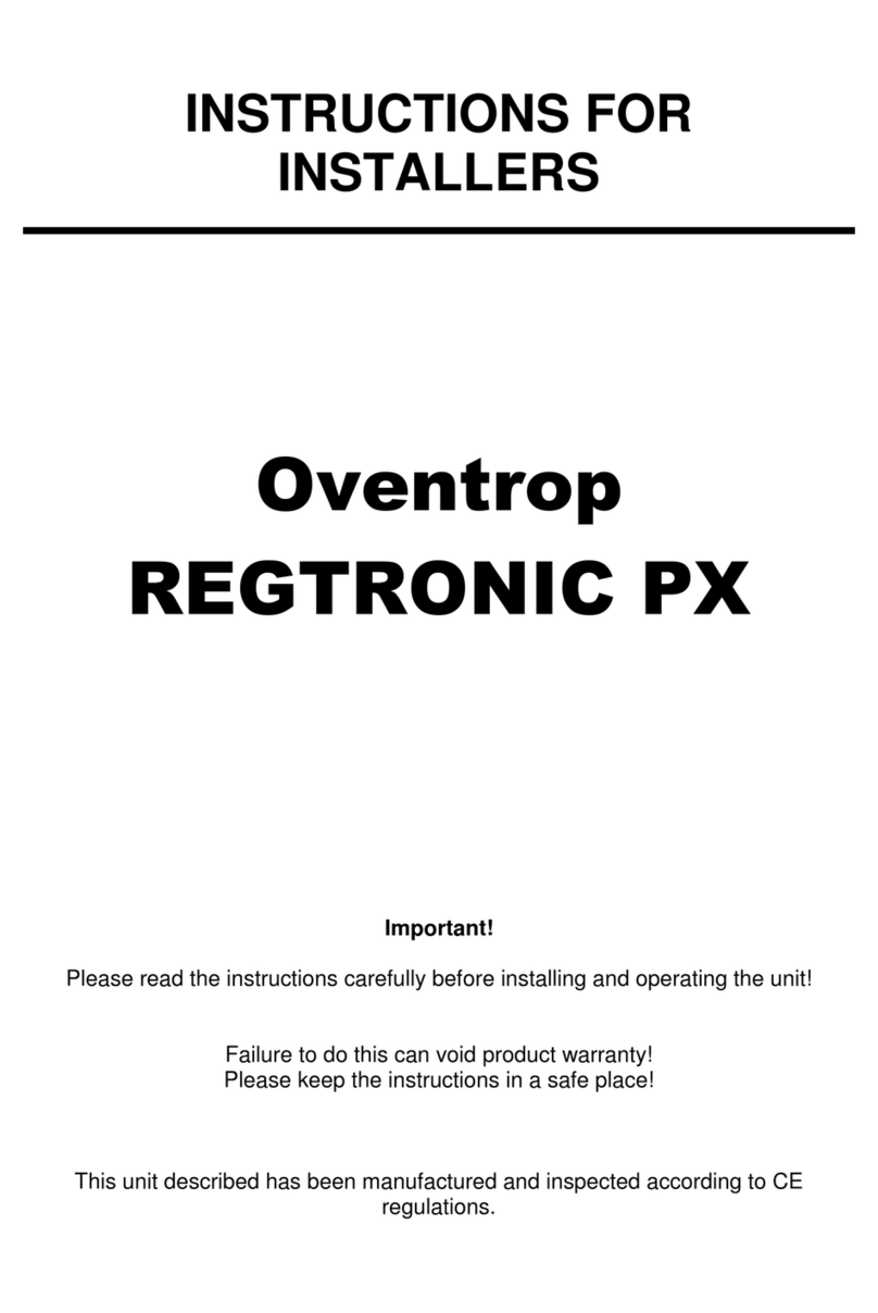 oventrop REGTRONIC PX User manual