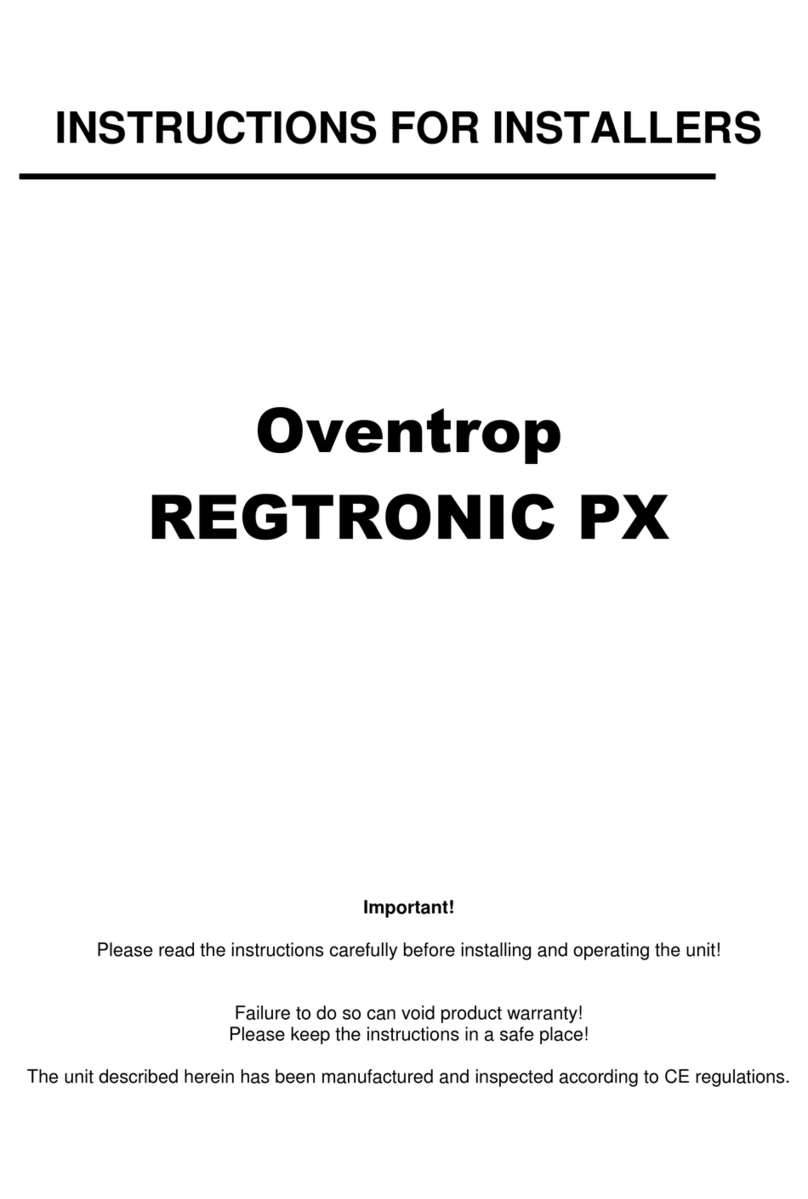 oventrop REGTRONIC PX User manual oventrop REGTRONIC PX User manual