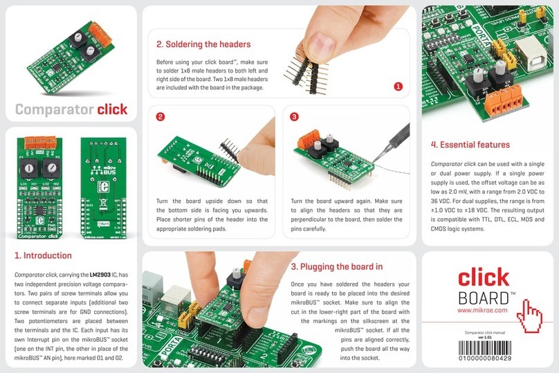 mikroElektronika click BOARD Comparator click manual