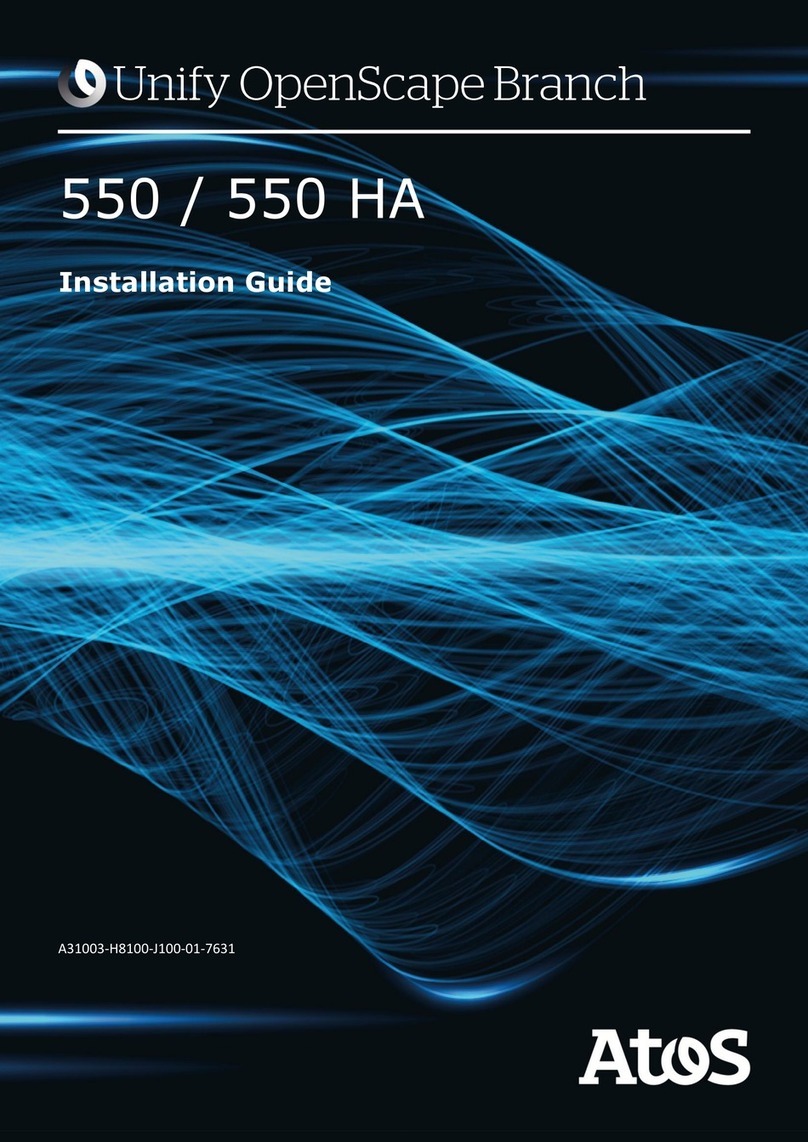 Atos Unify OpenScape Branch 550 User manual