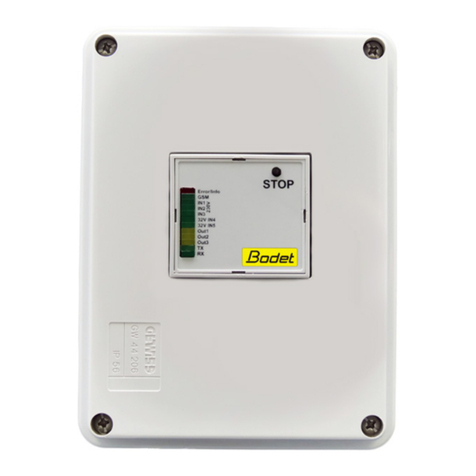 Bodet GSM CONTROL Installation and user manual