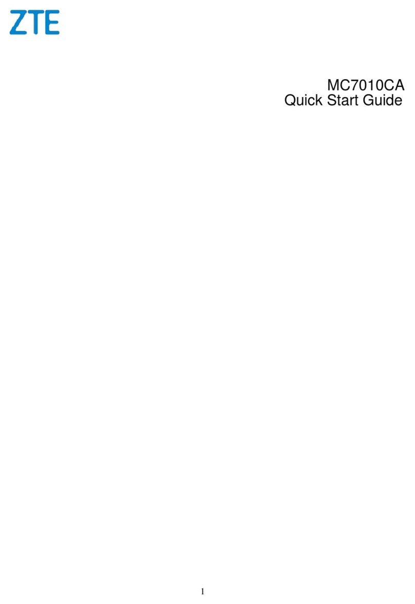 Zte MC7010CA quick start guide