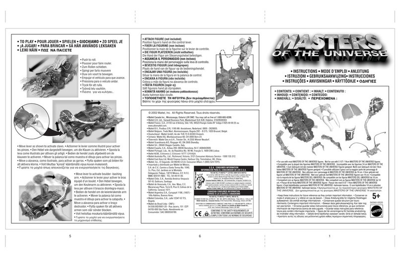 Mattel Masters of the Universe 56560 instructions