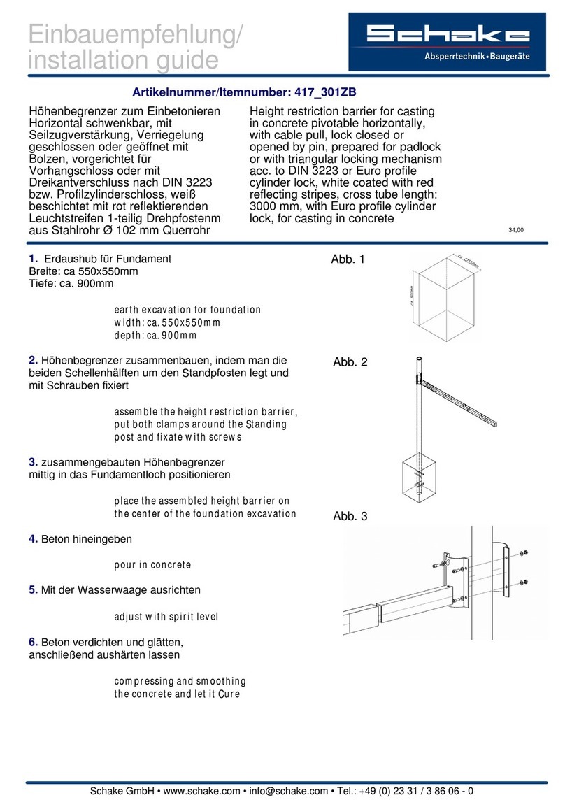 Schake 417 301ZB installation guide