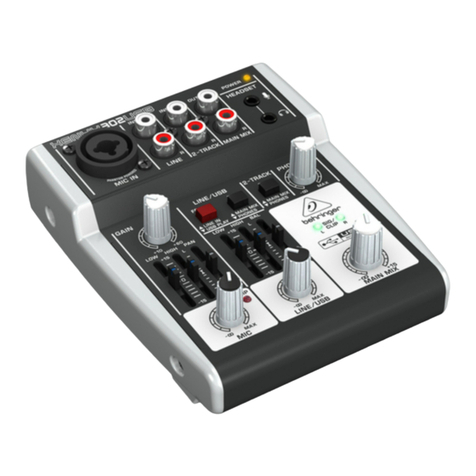 Behringer XENYX 302USB User manual