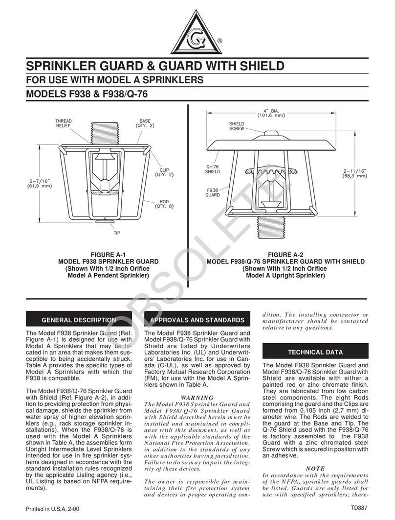 Tyco Fire Product Gem F938 installation instructions Tyco Fire Product Gem F938 installation instructions