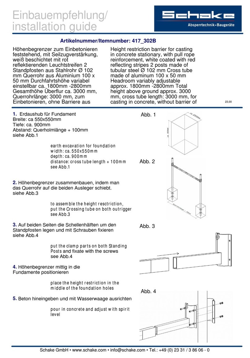Schake 417 302B installation guide