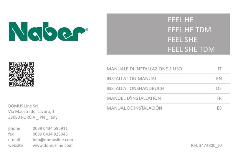Naber FEEL HE installation manual