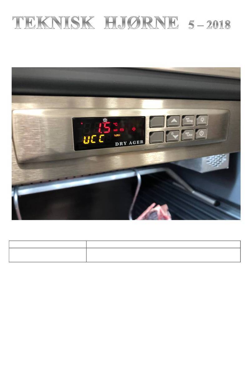 DRY AGER DX0010 Instruction