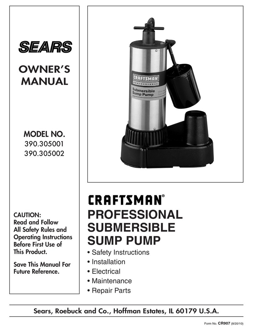 Sears Craftsman 390.305001 owner's manual
