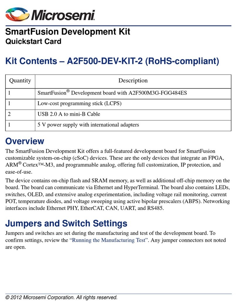 Microsemi SmartFusion A2F500-DEV-KIT-2 Technical manual Microsemi SmartFusion A2F500-DEV-KIT-2 Technical manual