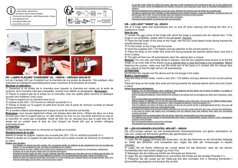 Eurotops Versand 085010 manual