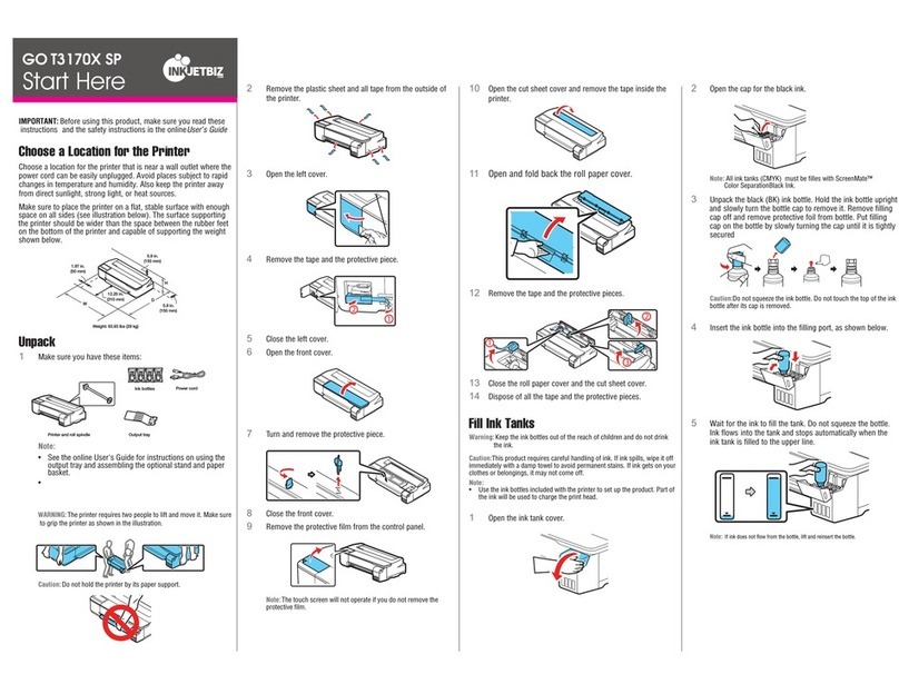 Epson SC-T3170X SP Start here