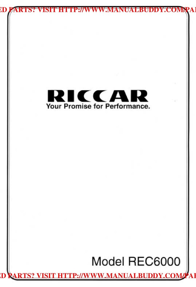 Riccar REC6000 manual