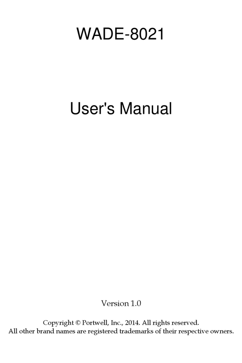 Portwell WADE-8021 user manual