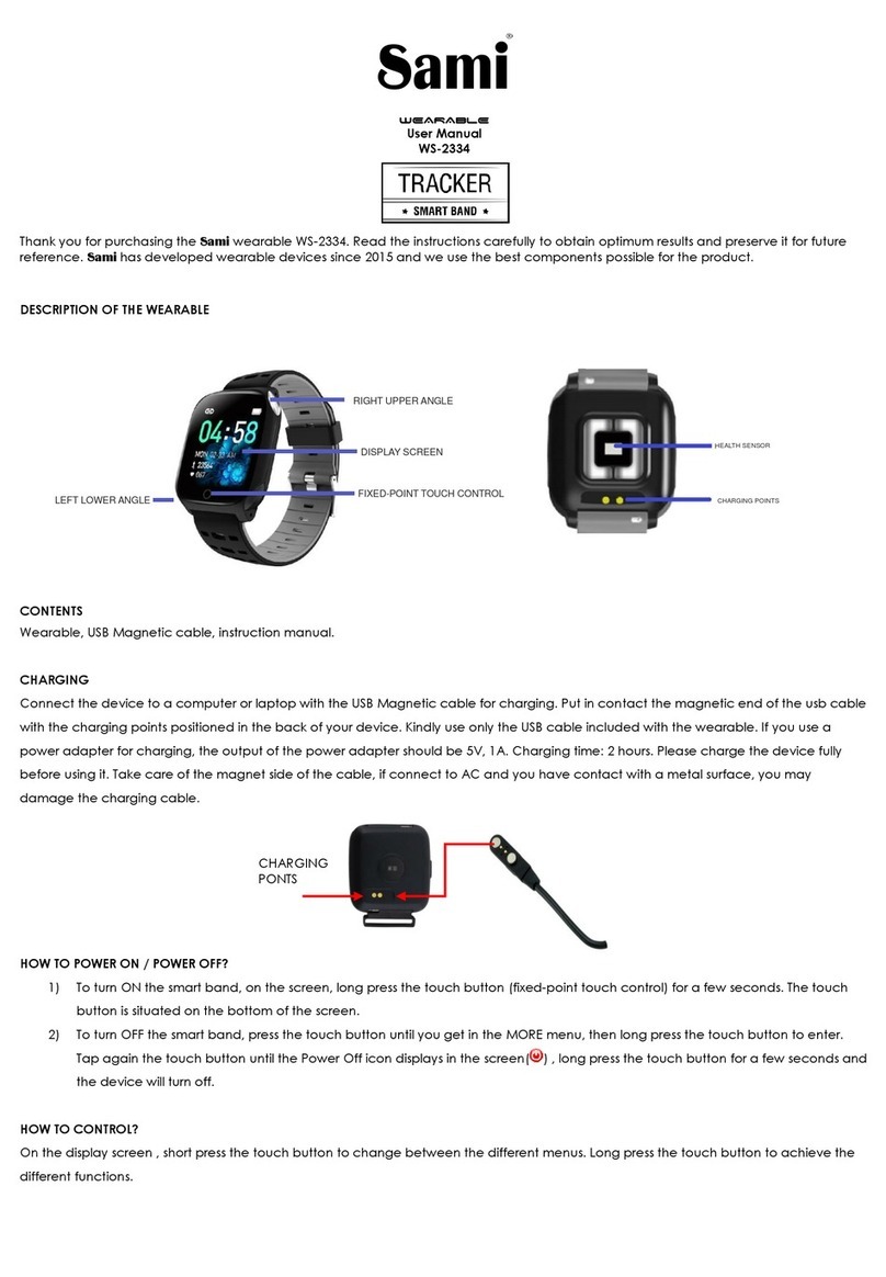 Sami WEARABLE WS-2334 User manual