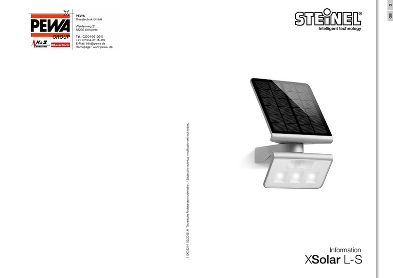 PEWA STEINEL XSolar L-S Information