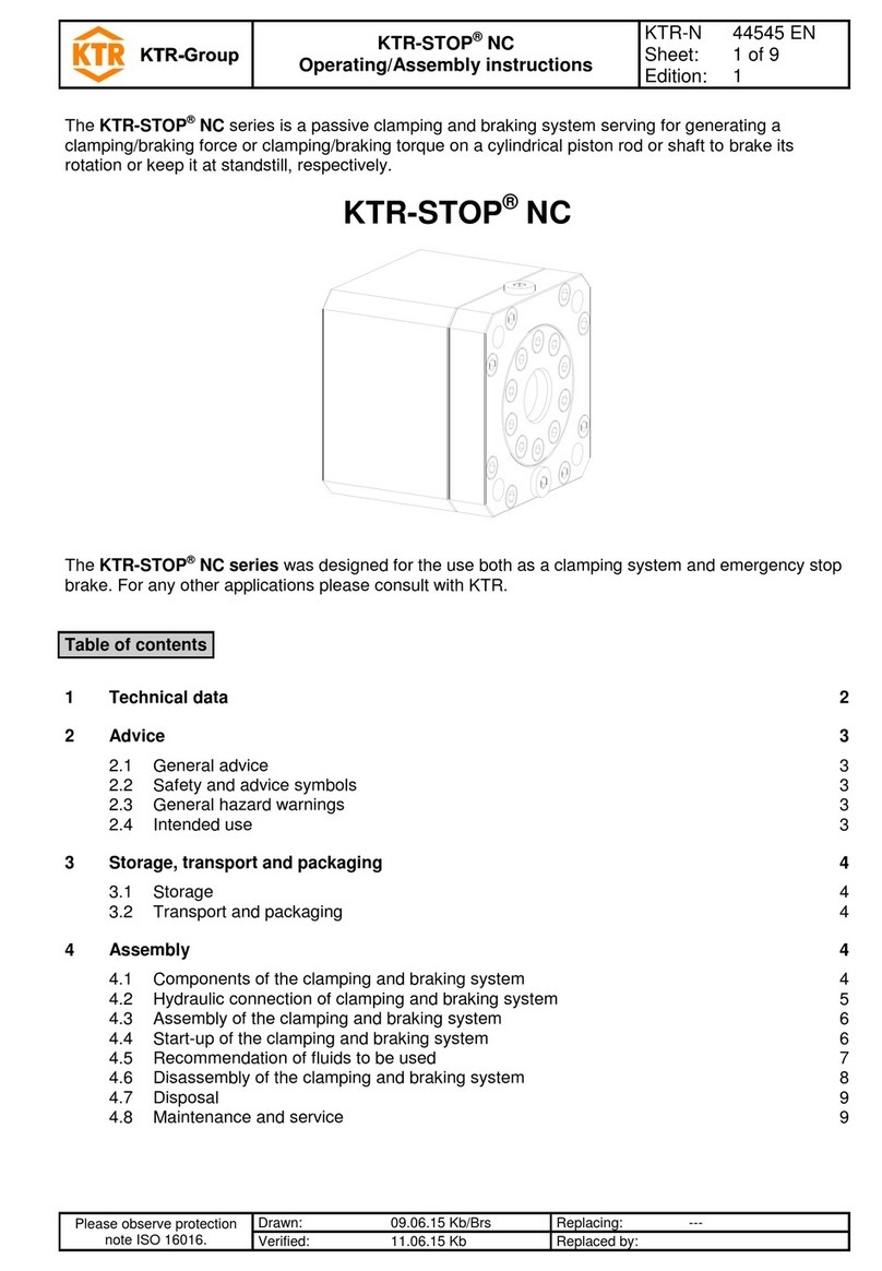 KTR-Group KTR-STOP NC Operating & assembly instructions