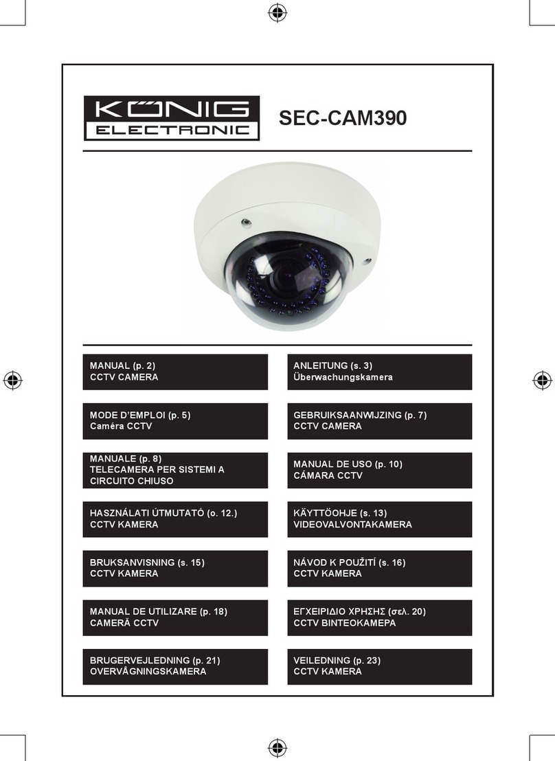 König Electronic SEC-CAM390 manual