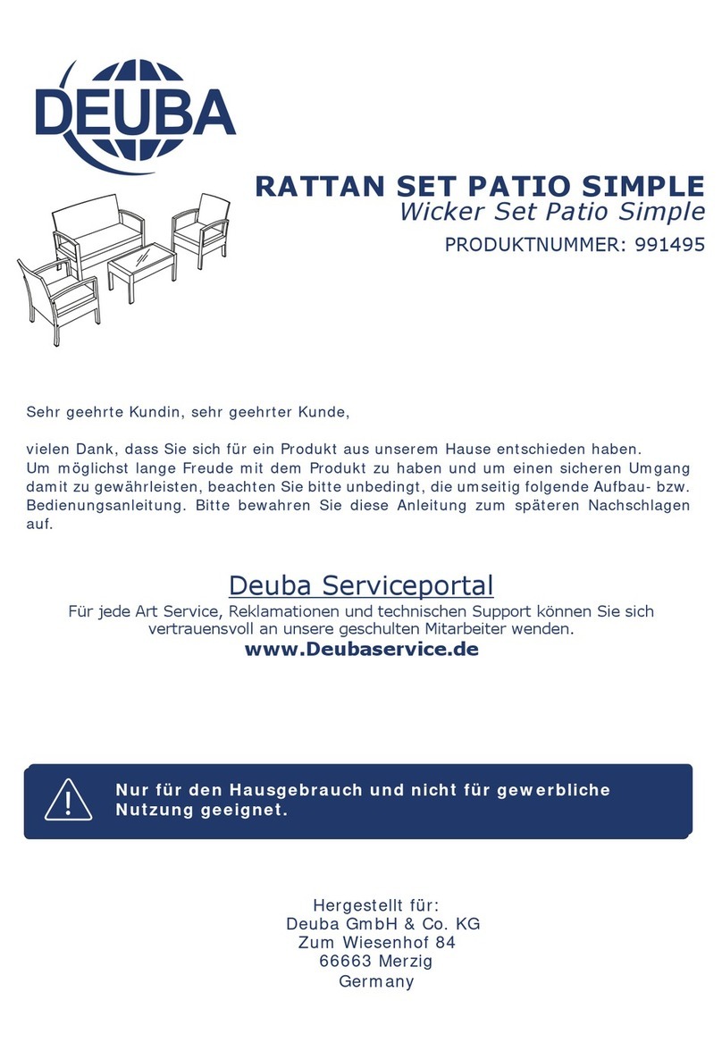 Deuba 991495 Assembly instructions