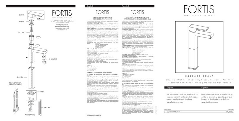 Fortis SCALA 8420500 User manual