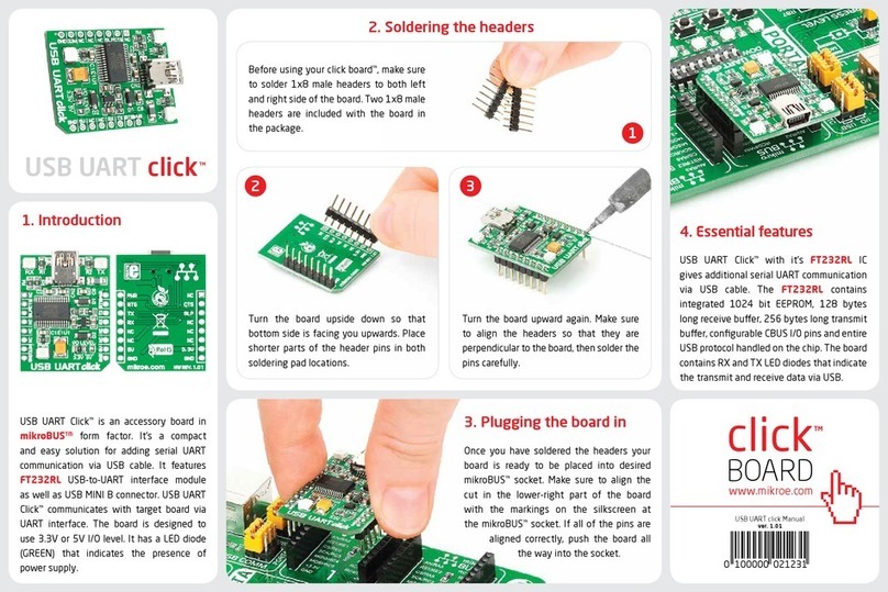 mikroElektronika USB UART click User manual