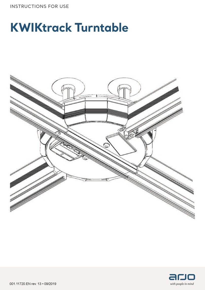 Arjo KWIKtrack Instructions for use