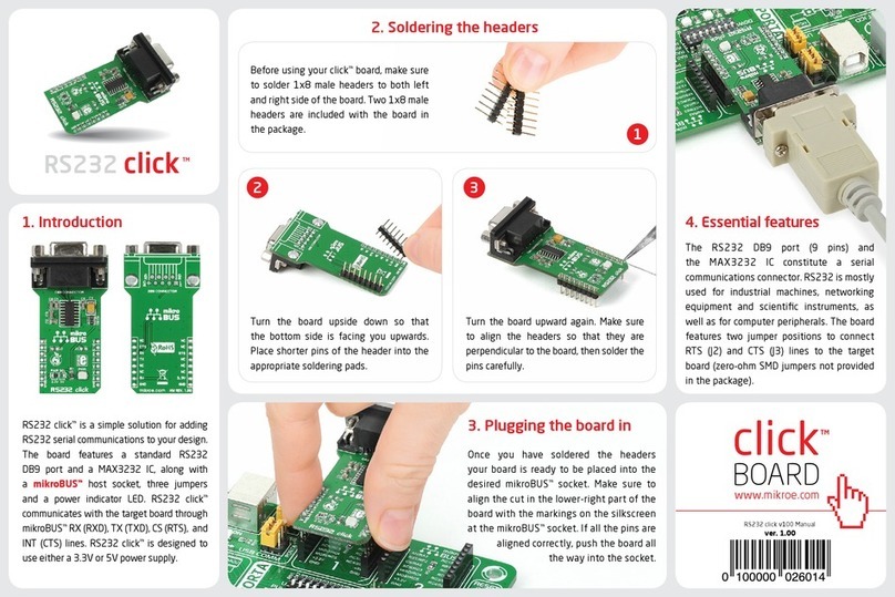 mikroElektronika RS232 click User manual