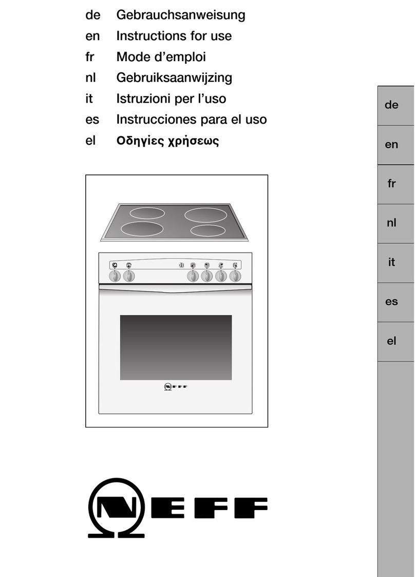 NEFF E 1320 Series Instructions for use