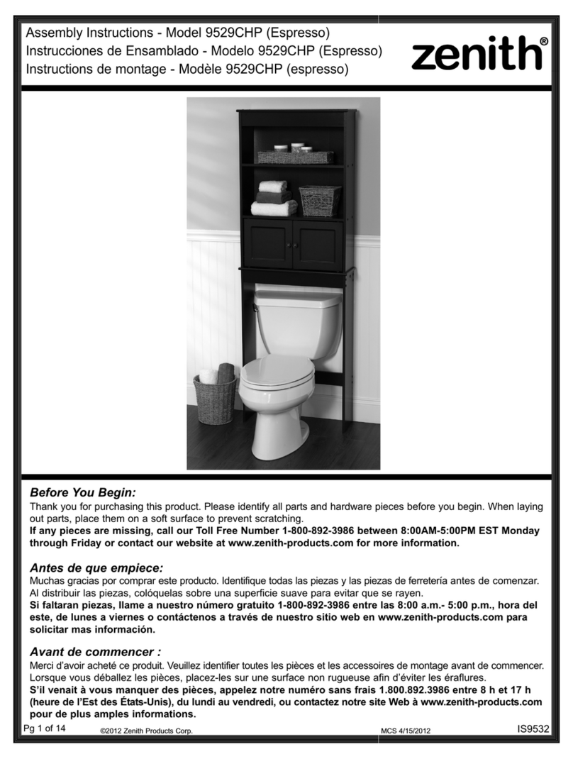 Zenith 9529CHP Assembly instructions