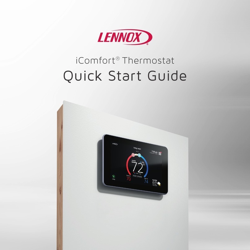 Lennox icomfort User manual Lennox icomfort User manual