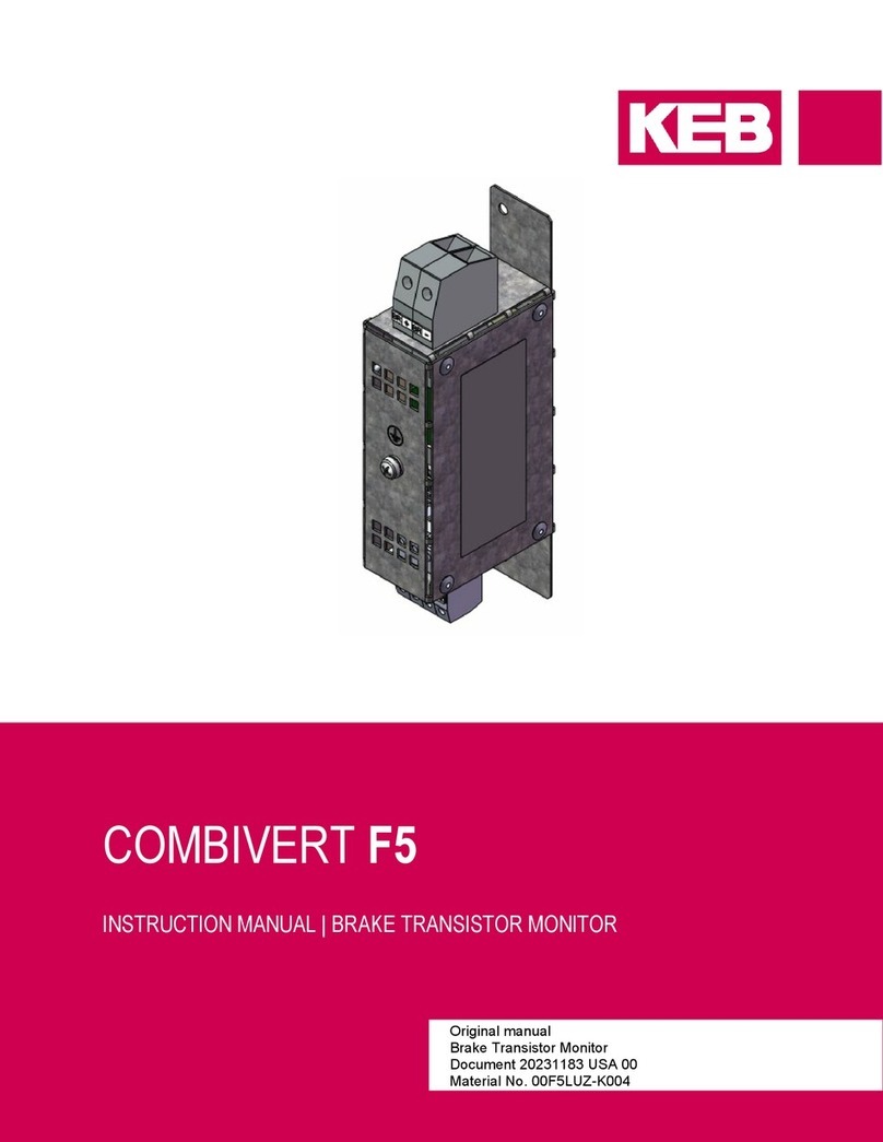 KEBCO COMBIVERT F5 Operation instructions