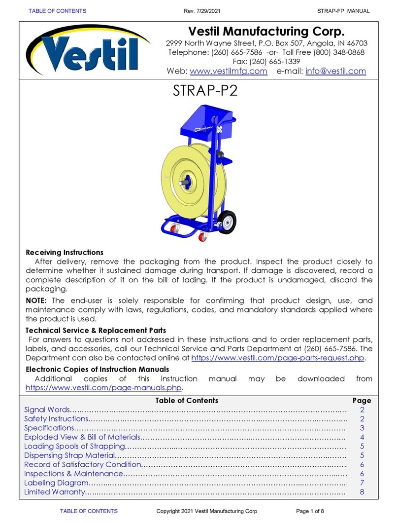 Vestil STRAP-P2 User manual