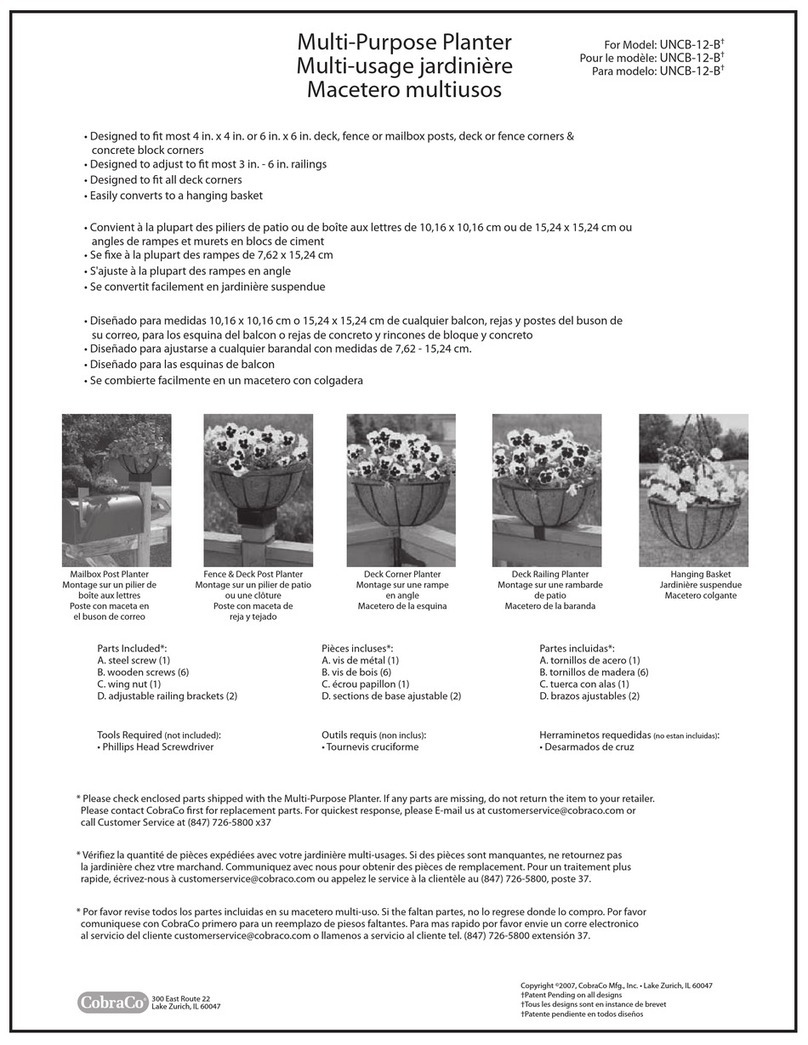 CobraCo UNCB-12-B Assembly instructions