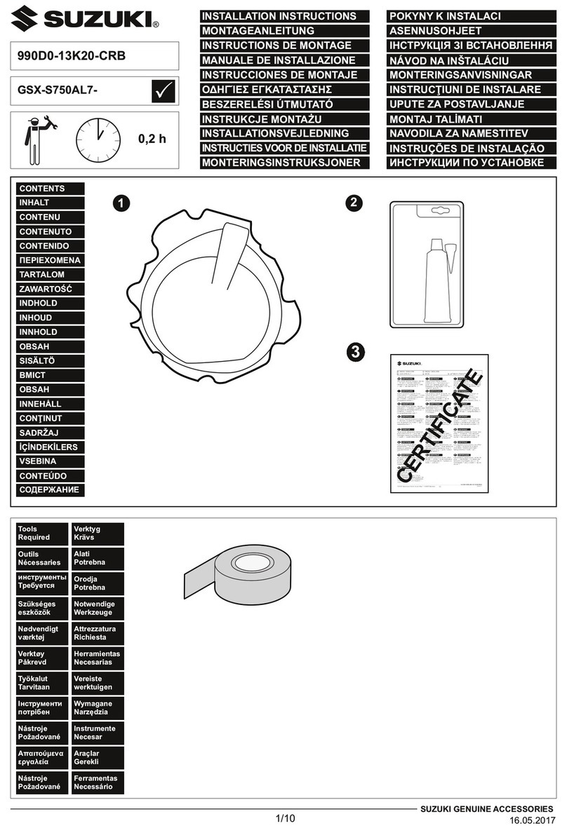 Suzuki 990D0-13K20-CRB installation instructions